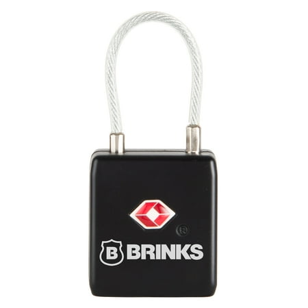 Brinks 28mm TSA Luggage Padlock with a 1in Steel Cable Shackle