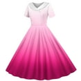 thumbnail image 2 of Avrntaa Summer Dress for Little Girls Short Sleeve A-Line Maxi Dresses Gradient Cute Sundress for 5-14Y, 2 of 5