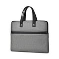 thumbnail image 2 of Portable Briefcase under $5! kkbbma Portable Document Briefcase, Large Capacity Cloth Business Bag, Handheld File Organizer for Meetings and Travel, Professional Laptop and Folder Carrier, 2 of 9
