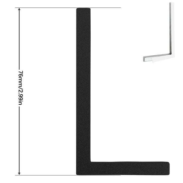 Herramientas y mejoras para el hogar Número de puerta digital de acero inoxidable de 3 pulgadas y 76 mm para villas, comunidades, patios, oficinas y edificios.