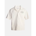 thumbnail image 5 of No Boundaries Boxy Fit Emboridered Mechanic Shirt, Men's XS-5XL, 5 of 5