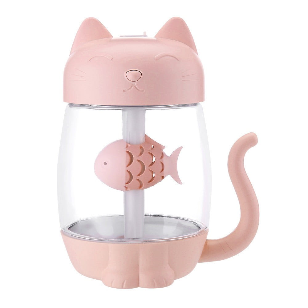 Atomizer Adorable Ultrasonic Cool 3 In 1 USB Cat  Air Humidifier Night Light 