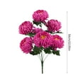 thumbnail image 2 of Kraoden Artificial Green Plants, Simulated Flowers, 7 Heads of Dragon's Claw Chrysanthemum, Decorative Fake Flower Bouquet for Home, Office, and Commercial Decoration, 2 of 6