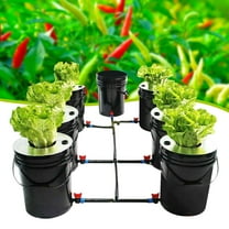 Hydroponics Grow System Kit 5 Gallon 7 Buckets Recirculating Deep Water Culture For Garden, Greenhouse