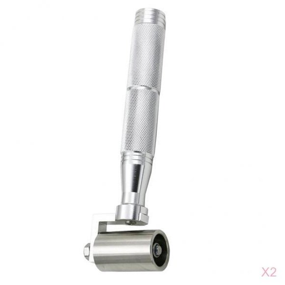 2 Pcs Costura Rodillo de Acero Inoxidable Zulema Rodillo de Bricolaje de Costura de Papel Tapiz