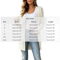 thumbnail image 5 of Diufon Cable Knit Cardigan Women Long Sleeve Cozy Chunky Knit Open Front Sweater with Pockets Going Out Fall Winter Long Jackets, 5 of 5