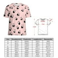 thumbnail image 2 of Panda Pattern Pink-2 Women's Short Sleeve T-Shirt Crew Neck Casual Summer Trendy Loose Fit Tops, 2 of 7