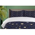 thumbnail image 4 of Ambesonne Night Sky Duvet Cover Sets, Cosmic Sky Constellation, 2-King, Indigo Brown, 4 of 7