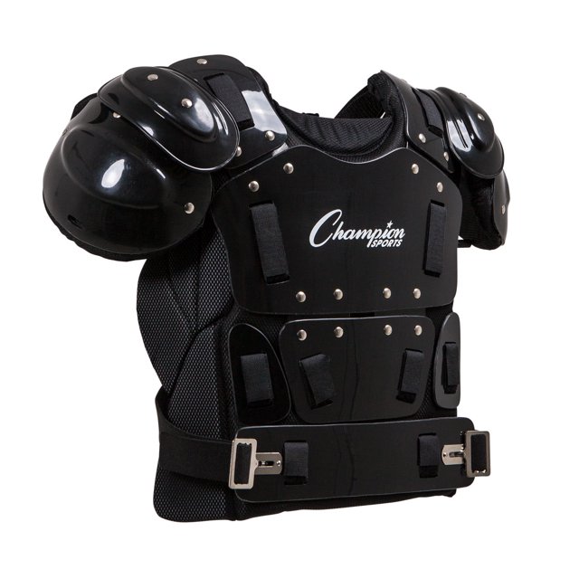 Champion Sports Protège-Poitrine d'Arbitre de Baseball Extérieur de 15 Pouces, Noir