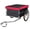 Red, variant on Foldable Bike Cargo Trailer with 20 Wheels, Steel Frame, 120 lbs Capacity, Removable Cover for Groceries, Tools, Luggage, Red
