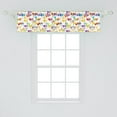 thumbnail image 2 of Ambesonne Colorful Window Valance, Various Triangle Flags, 42" x 12", Multicolor, 2 of 3