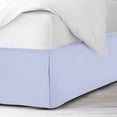thumbnail image 3 of Soft & Durable 600-Thread Count PIMA Cotton Bed Skirt, Pleated, 20" Drop – 1-PC Cal-King (72" x 84") Size, Dust Ruffle/Bed Skirt, California King, Solid Light Blue, 3 of 5