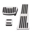 thumbnail image 3 of Accelerator Footrest Pedal Cover, Aluminium Alloy Antirust Nonslip Increase Friction Brake Pedal Pad Kit  For Auto, 3 of 8