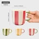 thumbnail image 5 of Juego de 3 Tazas de cerámicas con franjas color amarillo, verde y rojo, 450 ml, 5 of 10