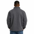 thumbnail image 3 of Delconic Mens Quarter Zip Fleece Pullover Jacket Long Sleeve Stand Collar Warm Outerwear Casual Relaxed Fit for Fall Winter Red XL, 3 of 7