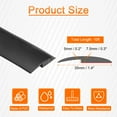 thumbnail image 2 of Uxcell Floor Transition Strip 1.4" 10ft Self Adhesive Carpet to Tile Transition Edging Trim for Uneven Floors Height 5mm, Black, 2 of 7