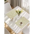 thumbnail image 5 of Brown Wildflowers Placemats Set of 8, Modern Floral Butterfly Plant Placemats for Dining Table, Place Mats for Kitchen Tabletop, Waterproof Wipeable Dining Table Mats Set, 5 of 9