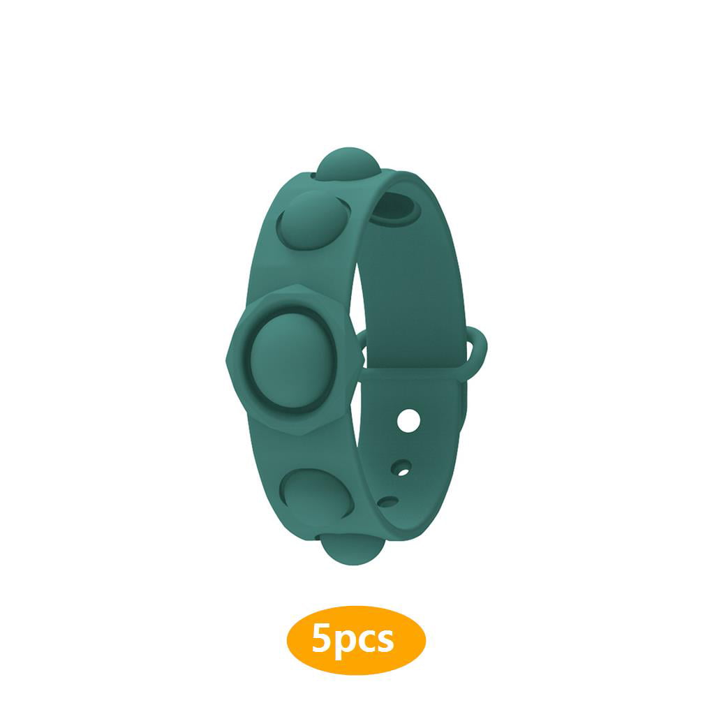 Pop It Fidget Wristband Silicone Toy Push Bubble Stress Relief Kids Tiktok Gift 