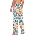 thumbnail image 5 of GZHJMY Cat Pajama Pants for Men, Lounge Pants Lightweight Men Pajama Bottoms with Drawstring Pockets, Christmas New Year Birthday Gifts, X-Large, 5 of 6