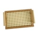 thumbnail image 3 of Bandeja para servir alimentos, organizador de encimera, bandeja decorativa de madera reutilizable para frutas. 23cmx15.5cmx7cm, 3 of 9