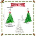 thumbnail image 2 of 50Pcs Alloy Pendants with Enamel Christmas Tree Charm Silver 24x14.5x2mm Hole: 1.8mm, 2 of 6