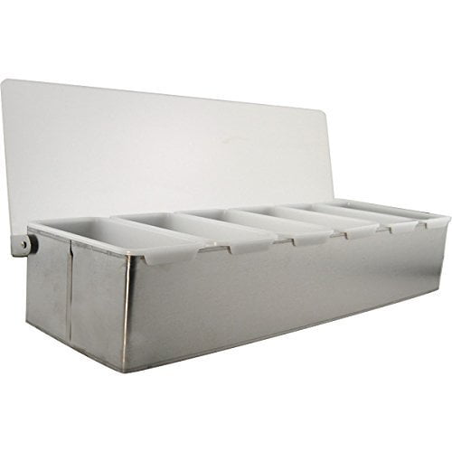 Winco (CDP6) 6 Compartment Condiment Dispenser S/S (2) Pack Walmart