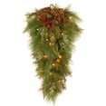 thumbnail image 2 of National Tree Company 28" White Pine Teardrop with Battery Operated Warm White LED Lights, 2 of 5