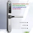 thumbnail image 3 of Smart Fingerprint Door Lock with Handle Touch Screen Keypad Deadbolt Password Code Lever Lock Waterproof Anti‑Theft Door Lock with Key, Card for Apartment Villa School Office, 3 of 5