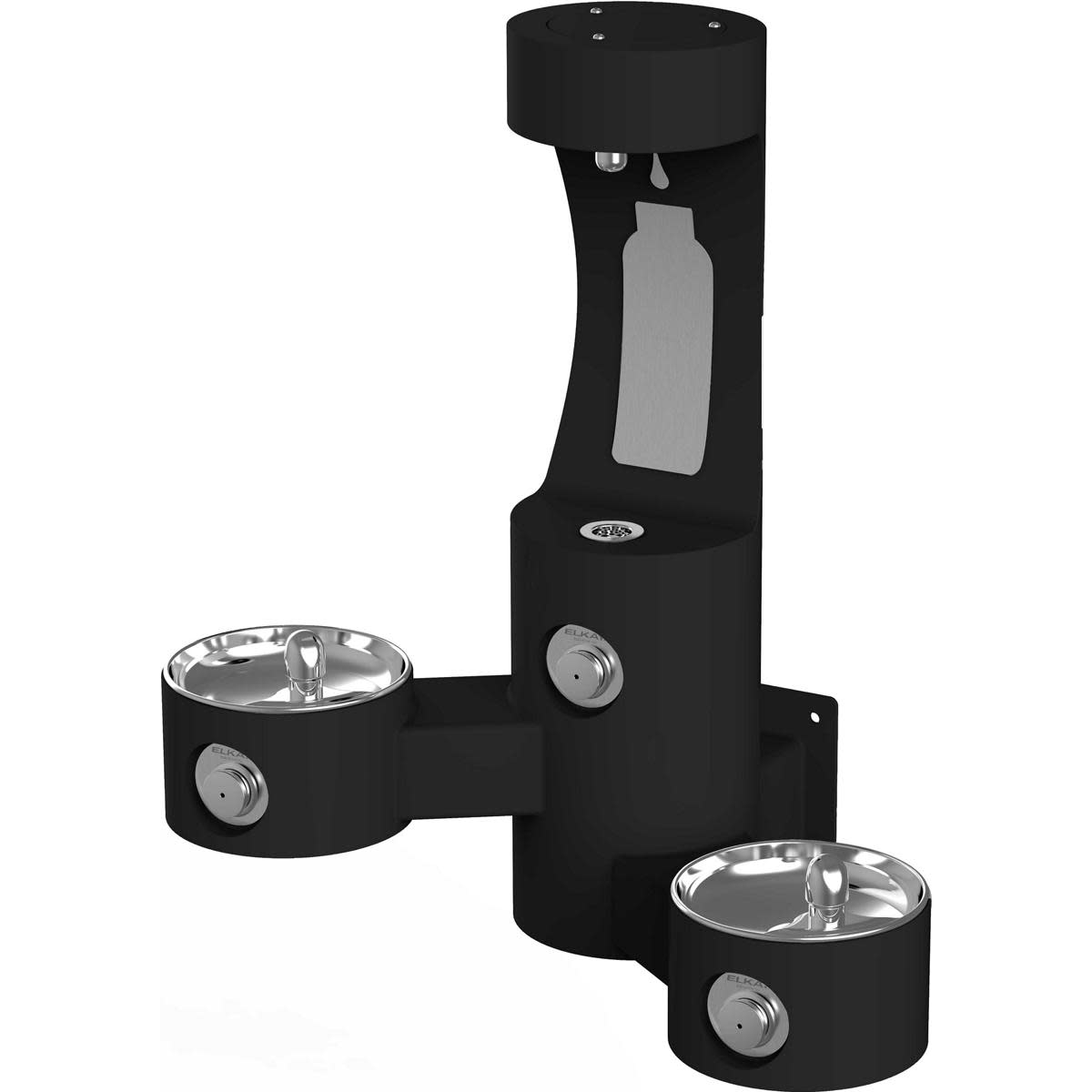 Elkay Lk4409bf Wall Mounted Outdoor Bi-Level Drinking Fountain And
