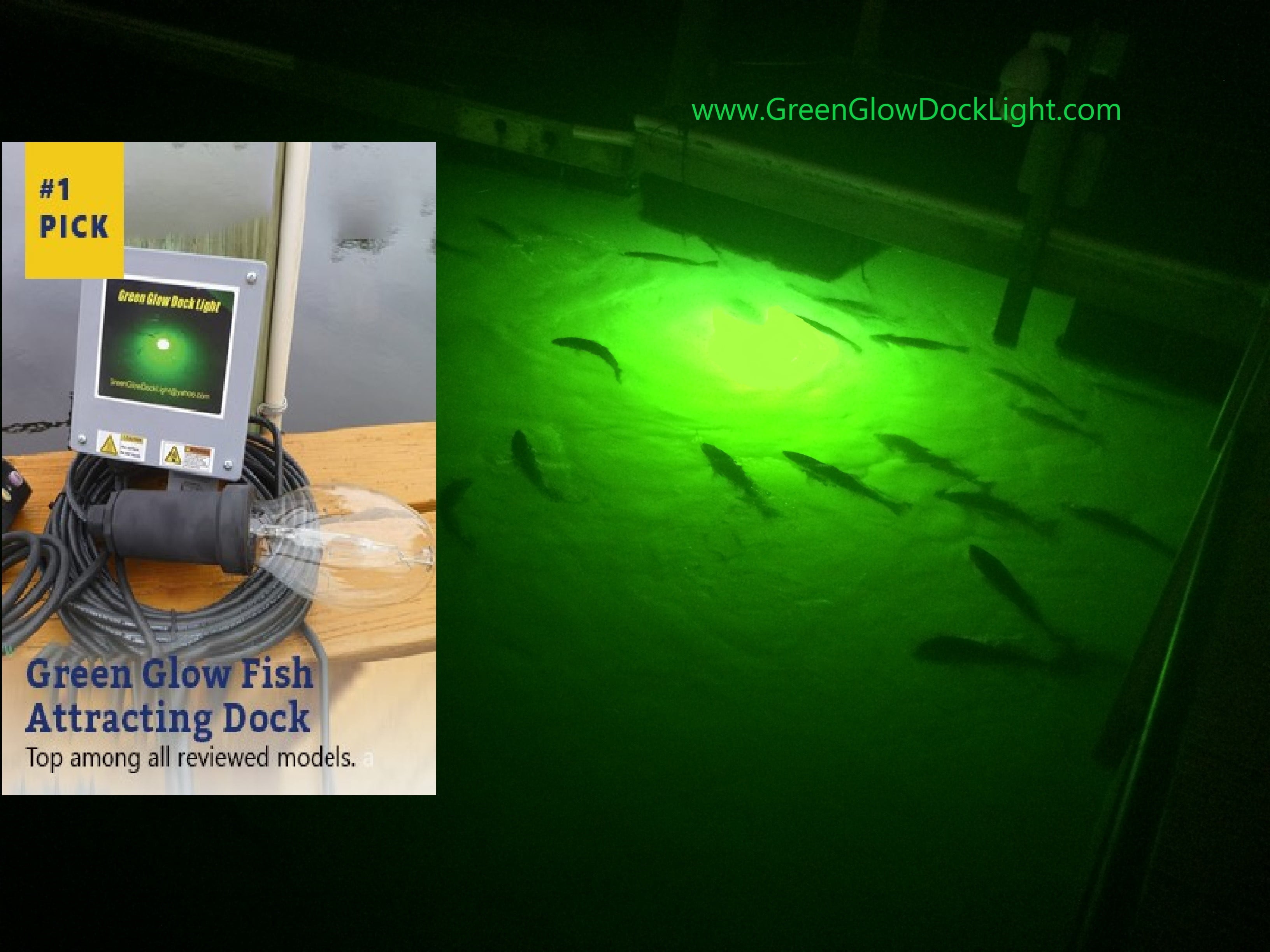 Saltwater Approved & Barnacle Burning Underwater Dock Light, Brilliant