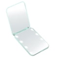 thumbnail image 1 of Travel Makeup Mirror with 8 LED 2X Magnifying Toggle Switch Portable Battery Operated Desktop Handheld Women Girls Foldable Vanit, 1 of 10
