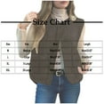 thumbnail image 4 of Dazajoo Womens Fuzzy Fleece Vest Casual Warm Sleeveless Sherpa Jacket Fall Winter Gilet Outerwear with Pockets,White,XXL, 4 of 9