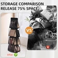 thumbnail image 4 of Decodeary Durable And Solid Handbag Hanging Organizer For Tidy Wardrobe Black Easy, 4 of 6