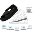 thumbnail image 3 of tredstone 2x Black Adjustable Wide Feet Comfort Shoes For Swollen Toes House Wear Extra Wide Adjustable Open, 3 of 6