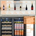 thumbnail image 4 of Lanbo 76 Can 31 Bottle Under Counter Dual Zone Wine Refrigerator and Beverage Cooler 30 inch Width, 4 of 16