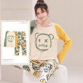thumbnail image 4 of Conjunto de pijama anudado para Mujer, ropa de dormir de tigre de dibujos animados para adolescentes, Moda de Primavera y otoño, 3XL, 4 of 4