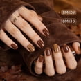 thumbnail image 2 of JODSONE Coffee Brown Gel Nail Polish Set 32 Colors, Latte to Espresso Warm Neutral Tones with 4PCS Base & Top Coats, Soak Off UV Gel Polish Kit for Home Salon, 2 of 8