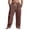 Coffee_EO15, variant on Dwellite Linen Pants Men Casual Loose Fit Beach Pants Summer Elastic Waist Drawstring Linen Cargo Trouser with Pockets 2026 Dark Gray M