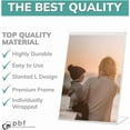 thumbnail image 4 of pbf 5x7 Acrylic Sign Holder | 5 x 7 Vertical Stand Up Slanted Sign Holder | Acrylic Stands for Display | Clear Picture Frame, Menu Table Top Stand, Plastic Flyer Holder (12-Pack), 4 of 6