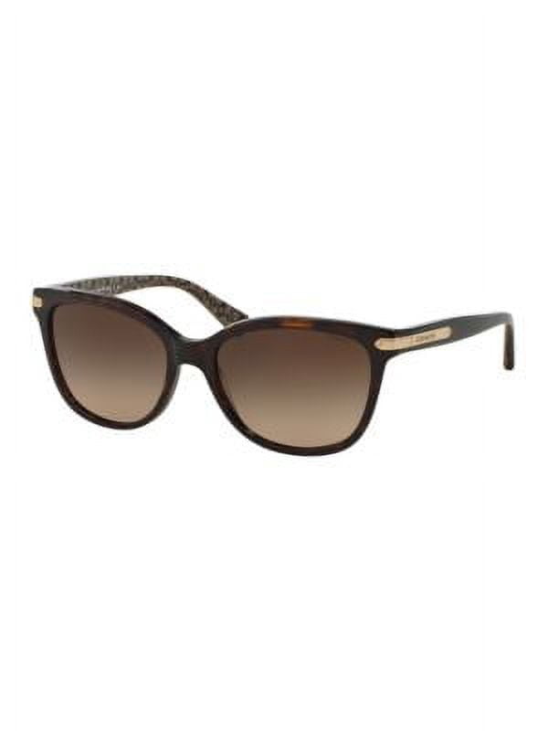 Coach L19 Plastic Womens Cat-Eye Sunglasses Confetti Light Brown 57mm Adult