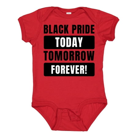 

Inktastic Black History Month Black Pride Today Tomorrow Forever Gift Baby Boy or Baby Girl Bodysuit