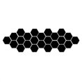 thumbnail image 1 of 12PCS Acrylic Mirror Wall Stickers Self Adhesive Removable Hexagonal Decorative Mirror Sheet For Home Living Room Bedroom Decor, 1 of 6