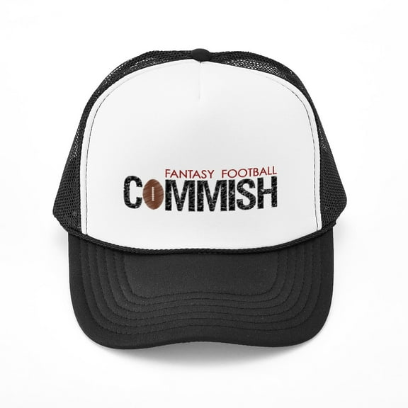 CafePress - Fantasy Football Commish - Adjustable Unisex Printed Trucker Hat with Mesh Back