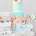 thumbnail image 2 of WORGEOUS 2 piezas de diseño de carro de almacenamiento de la cesta de almacenamiento de dulces para la fiesta de bodas de baby shower, 2 of 9