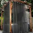 thumbnail image 6 of Eyelet Outdoor Curtains Transparents Waterproofs Voile Curtains for Patioes and Gazeboes, 6 of 17