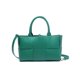 thumbnail image 1 of Bolso de mano tejido con forma de arco de piel de vaca para otoño e invierno, bolso de compras, bolso de mano para el hombro, 1 of 6
