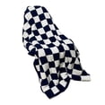 thumbnail image 1 of Mantas de Tiro Manta a Cuadros Peluda Manta de Tiro Decorativa a Cuadros - Manta de Forro SúPer Suave y Esponjosa, Color Negro, 1 of 7
