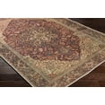 thumbnail image 5 of Mark&Day Washable Rugs, 2x3 West Peoria Traditional Burgundy Area Rug, Red Blue Brown Carpet for Living Room, Bedroom or Kitchen (2' x 2'11", Machine Washable), 5 of 10