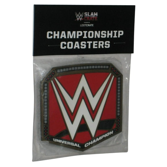WWE Championship Slam Loot Crate PVC Coaster Pack - (4 Coasters)