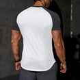 thumbnail image 7 of Ribbed T Shirts for Men , Color Block Raglan Short Sleeve Fitness Workout Tops V Neck Shirt Slim Fit Casual Basic Tee Fashion Bodybuilding Muscle Gym Baseball Tshirts, 7 of 7
